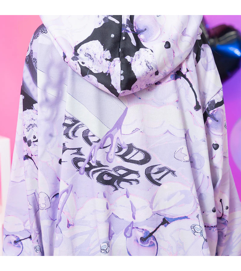 Purple Love Girl Hoodie ACDC RAG