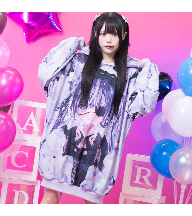 Love Girl Hoodie Violet ACDC RAG