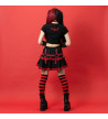 Mini Jupe Short Punky Bunny  Rouge ACDC RAG