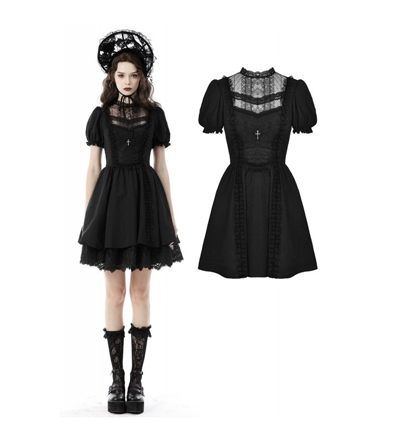 Robe Gothique Noires Doll Dress
