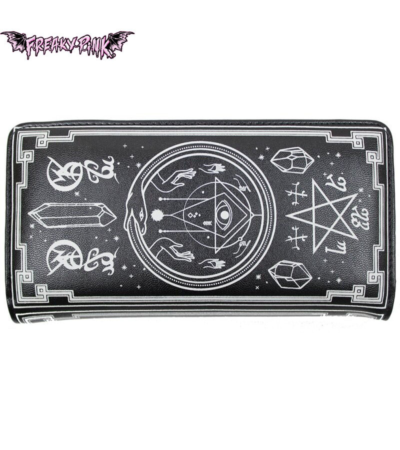 Cat and Occult Symbols Wallet