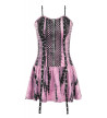 Pink Tie Dye Punk Rebelle Dress - Freaky Pink