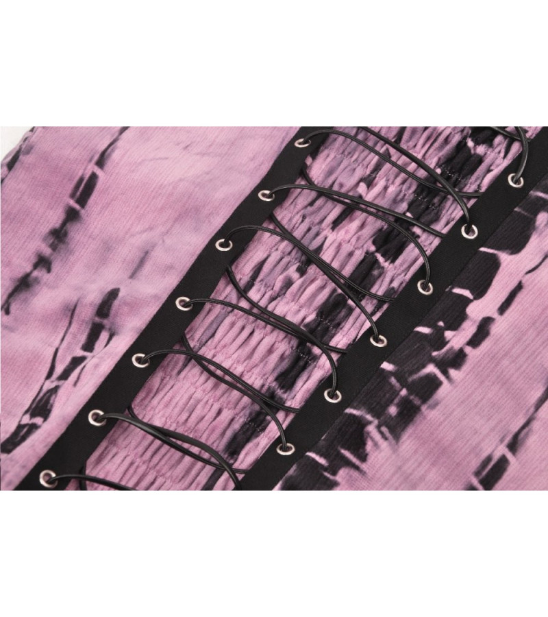 Robe Punk Rose Tie And Dye