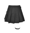 Black Punk Asymmetric Skirt