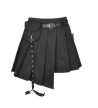 Black Punk Asymmetric Skirt
