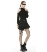 Black Punk Asymmetric Skirt