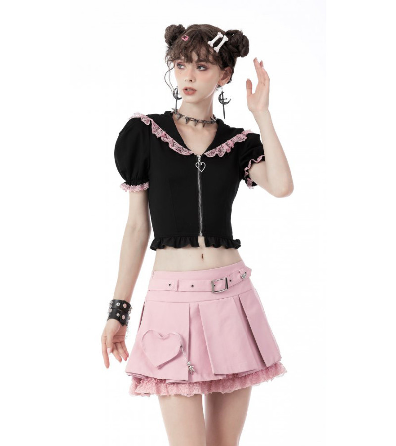 Jupe Rose Rebel Heart