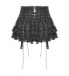 Rebel Gothic Skirt With Straps
