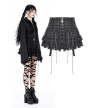 Rebel Gothic Skirt With Straps