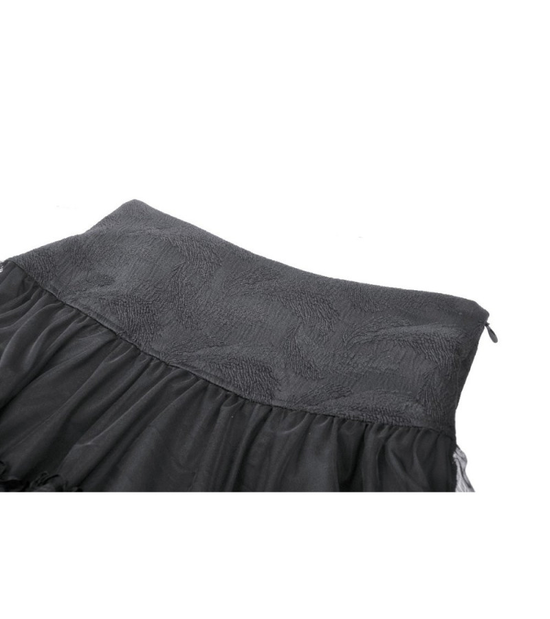 Rebel Gothic Skirt With Straps