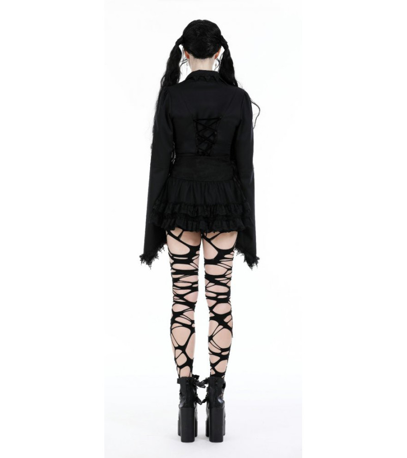Rebel Gothic Skirt With Straps