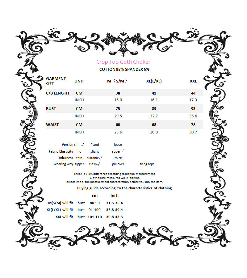 Crop Top Goth Choker Résilles Sangle Laçage