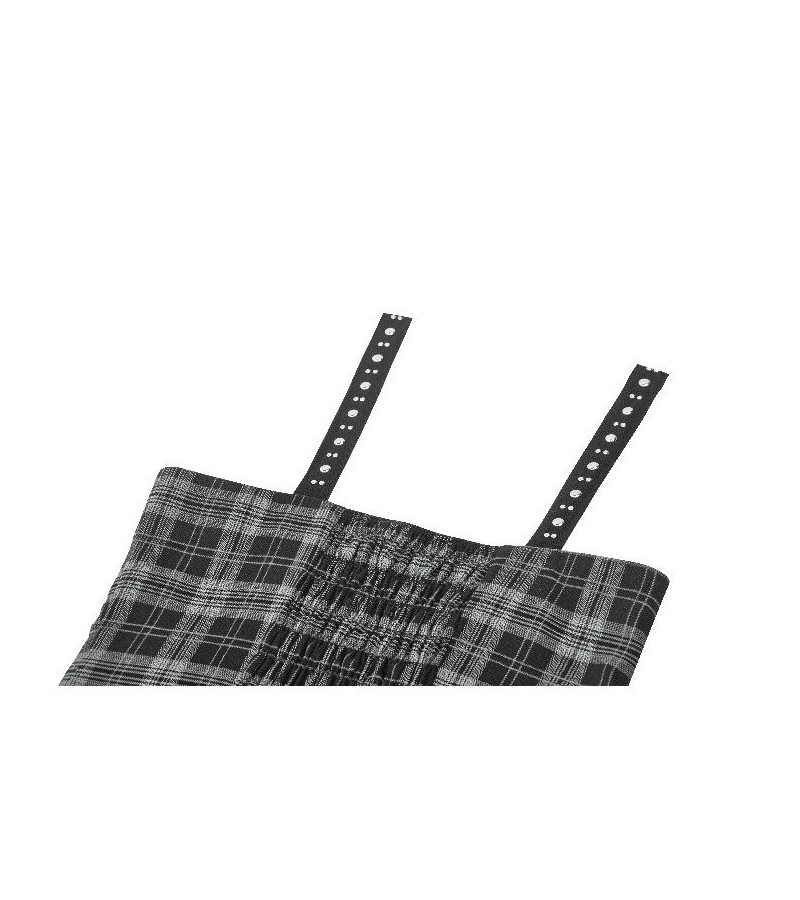 Punk Grey Tartan Dress