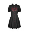 Robe Gothique Lolita Noire Avec Coeur Rouge