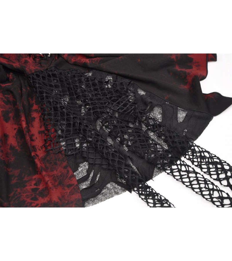 Punk Rock Red Tie Dye Dress