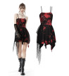 Punk Rock Red Tie Dye Dress