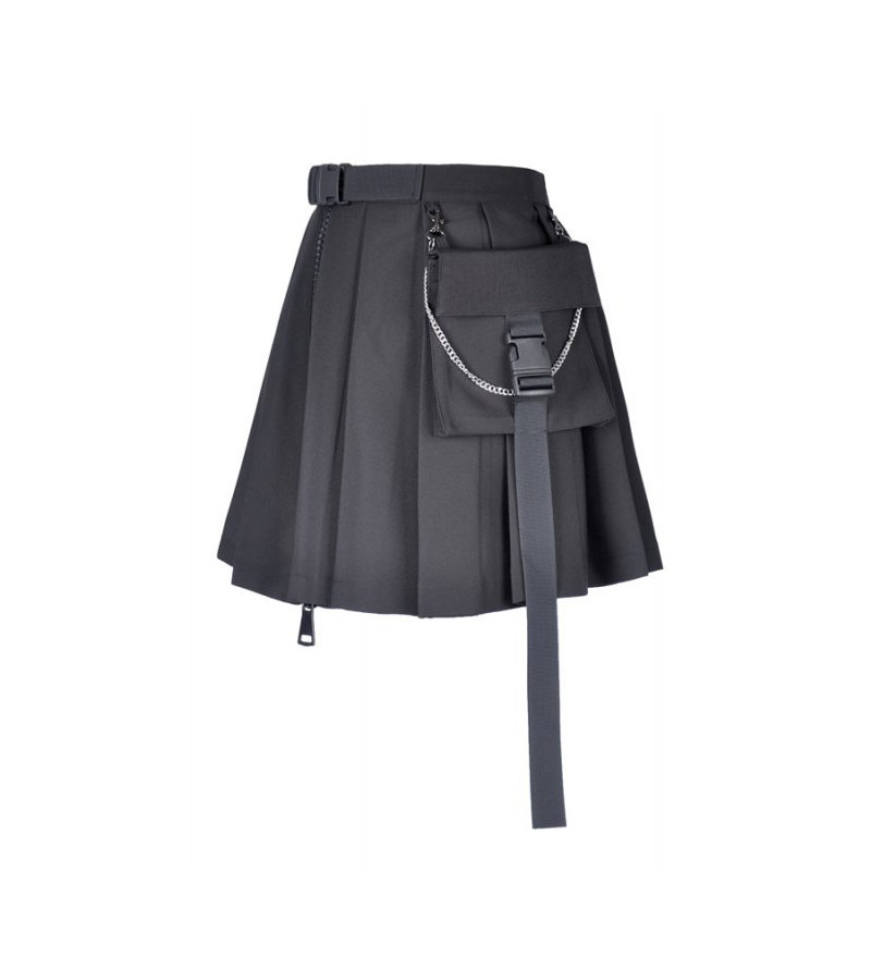 Jupe Casual Goth Avec Pochette