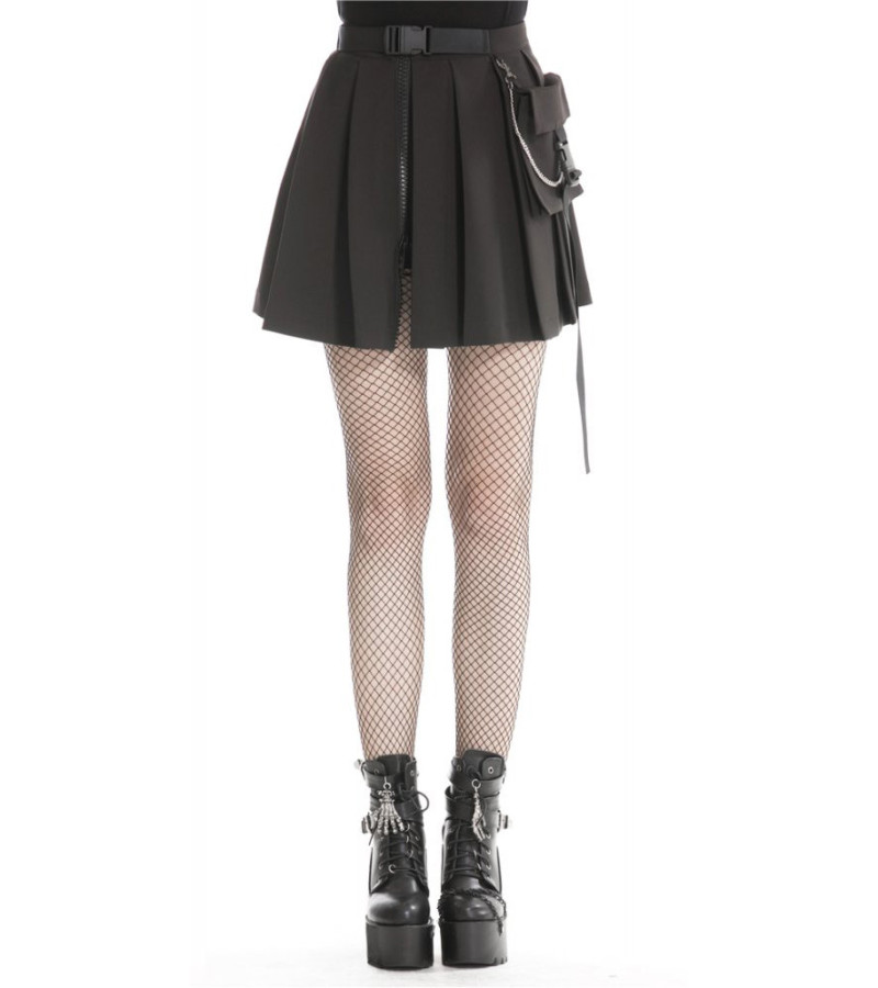 Jupe Casual Goth Avec Pochette