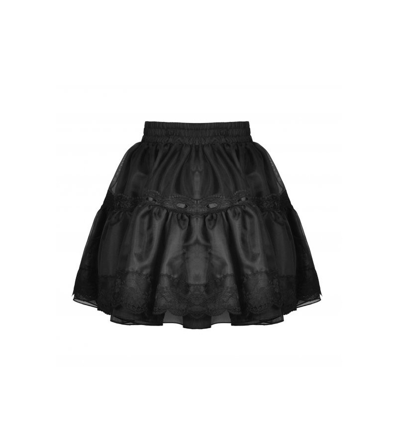 Black Dolly Frilly Mini Petticoat
