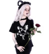 Rose Pentagram T-shirt - Freaky Pink