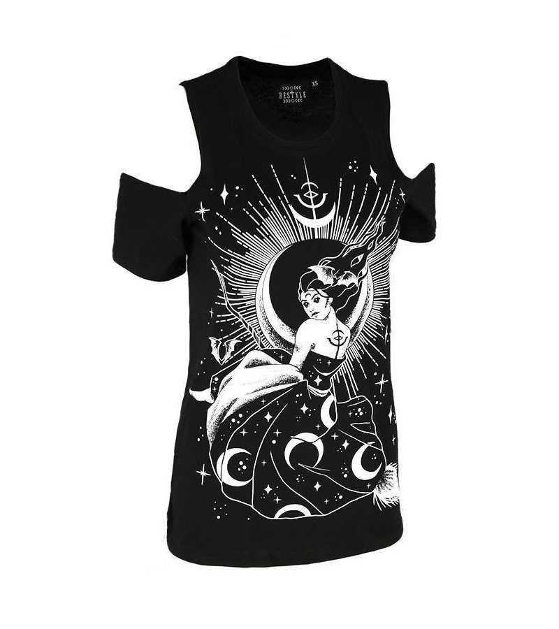 Night Goddess T-shirt  - Freaky Pink