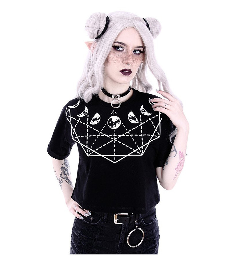 Crop Top Moon Geometry