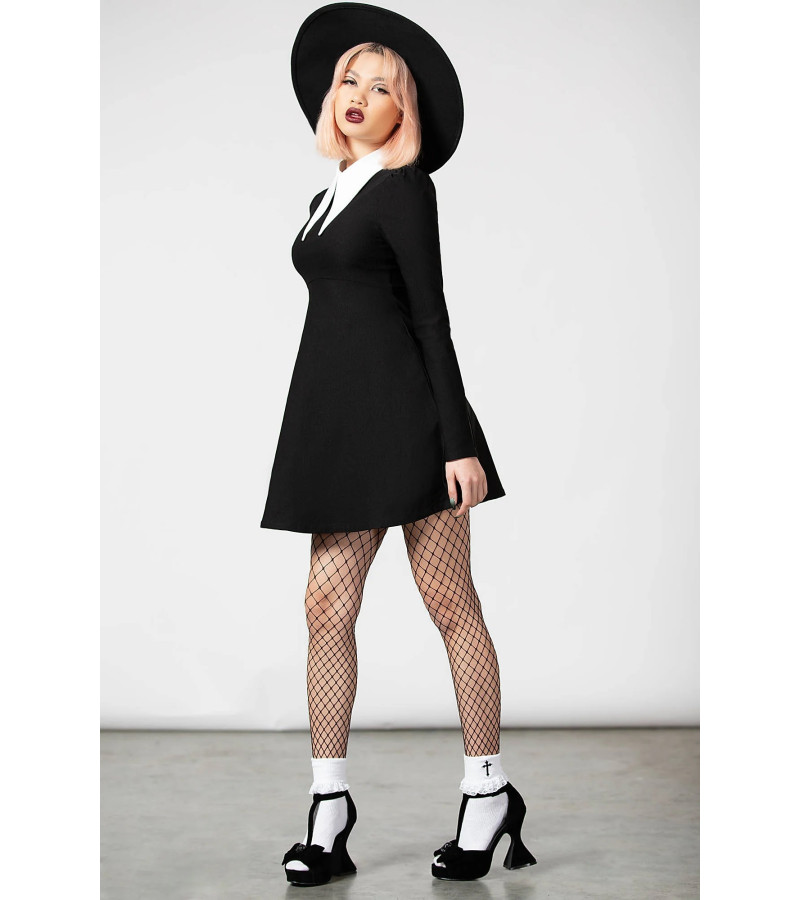 Cathedral Skater Dress Killstar - Freaky Pink