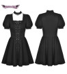 Black Gothic Lolita Dress With Lacing