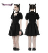 Robe Gothique Lolita Noire Avec Laçage