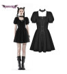 Black Gothic Lolita Dress With Lacing