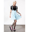 Suspend Me Skirt Blue - Freaky Pink