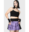 Jupe Cattie Tartan Violet - Freaky Pink