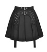 Black Pleated Skirt With 2 Lacings