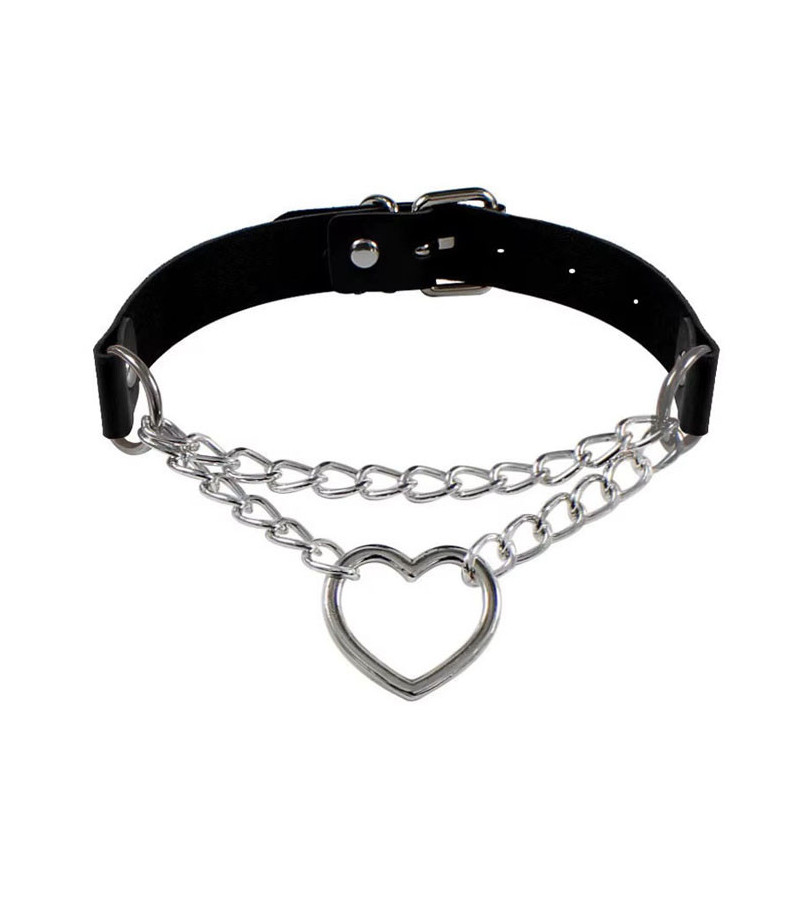 Choker Coeur Chaine Choker Coeur Chaine