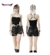 Punk Crop Top With Holes And Lacing