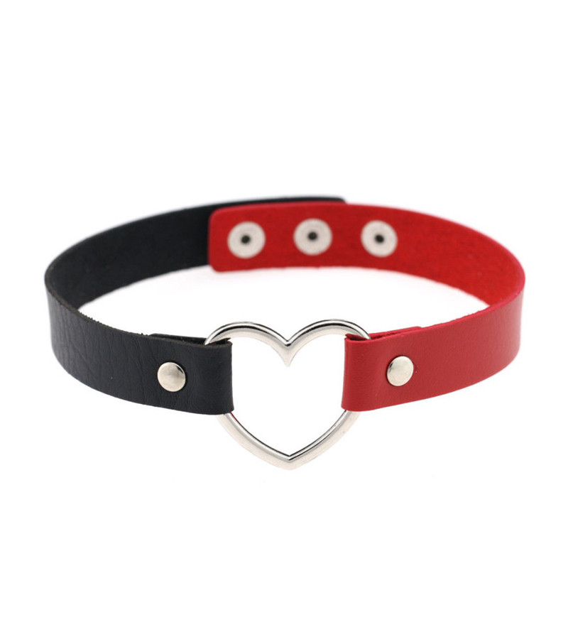 Red And Black Heart Choker Red And Black Heart Choker