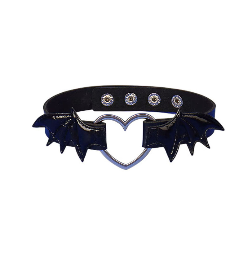 Black Heart Bat Wings Choker Black Heart Bat Wings Choker