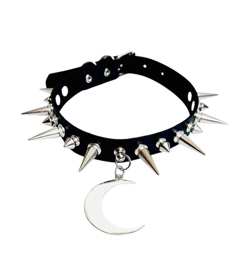 Moon And Spikes Choker