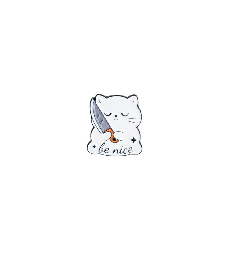 Be Nice Cat Pin
