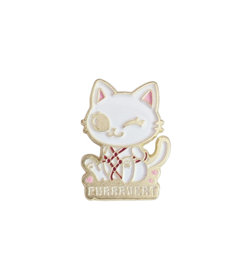 Purrrvert Cat Pin