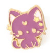 Kawaii Purple Cat Pin