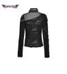 Top Punk Déchiré Asymétrique Manches Longues