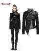 Top Punk Déchiré Asymétrique Manches Longues