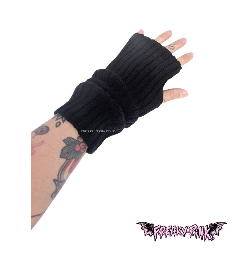 Black Thick Arm Warmers