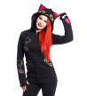 Black Cat Hood With Cat Ears