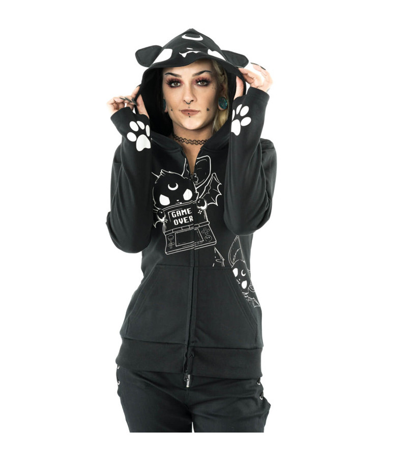Game Over Hood With Ears