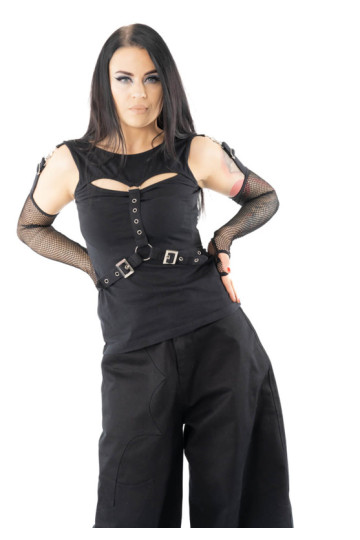 Inari Top With Mesh Arm Warmers