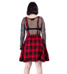 Maeve Pinafore Red Black Check Dress