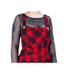 Maeve Pinafore Red Black Check Dress