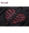 Robe Gothique Lolita Noire Avec Coeur Rouge